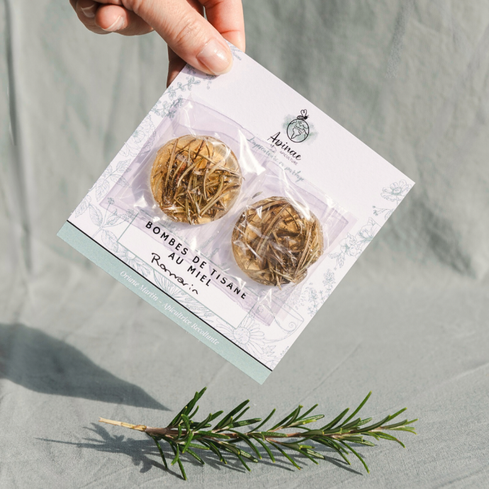 Bombes de tisane au miel - Romarin