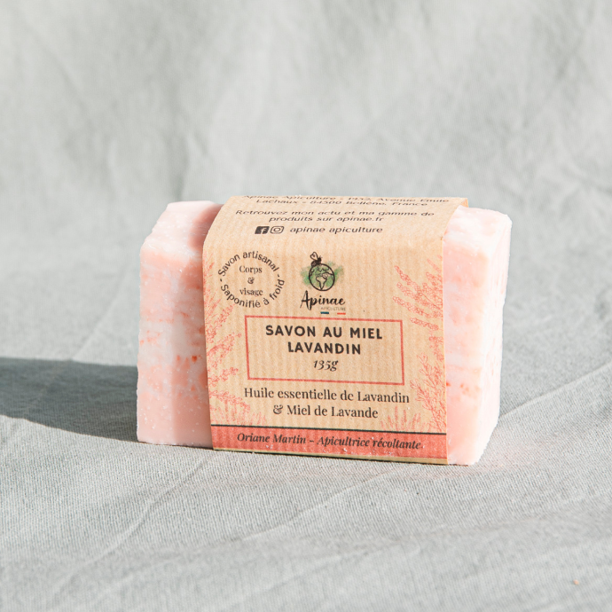 Savon surgras Lavandin au miel de lavande - 135g