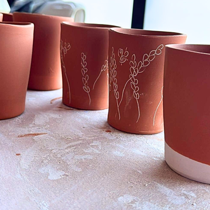 Bougie en cire d’abeille & terre de Salernes (2ème édition)