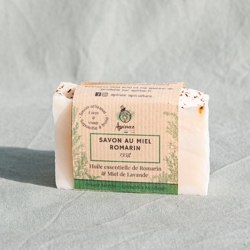 Savon surgras Romarin au miel de lavande - 135gr
