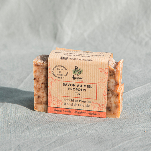 Savon surgras - Propolis - Miel de Lavande - 110g