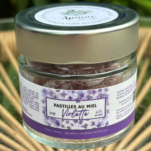 Pastilles au miel de Lavande - Violette 70g