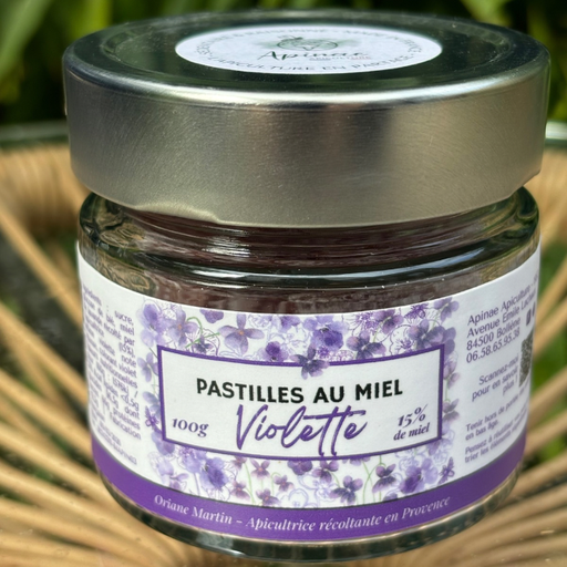 Pastilles au miel de Lavande - Violette 100g
