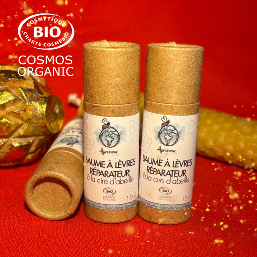Baume à lèvres réparateur BIO à la cire d’abeille - 10 ml